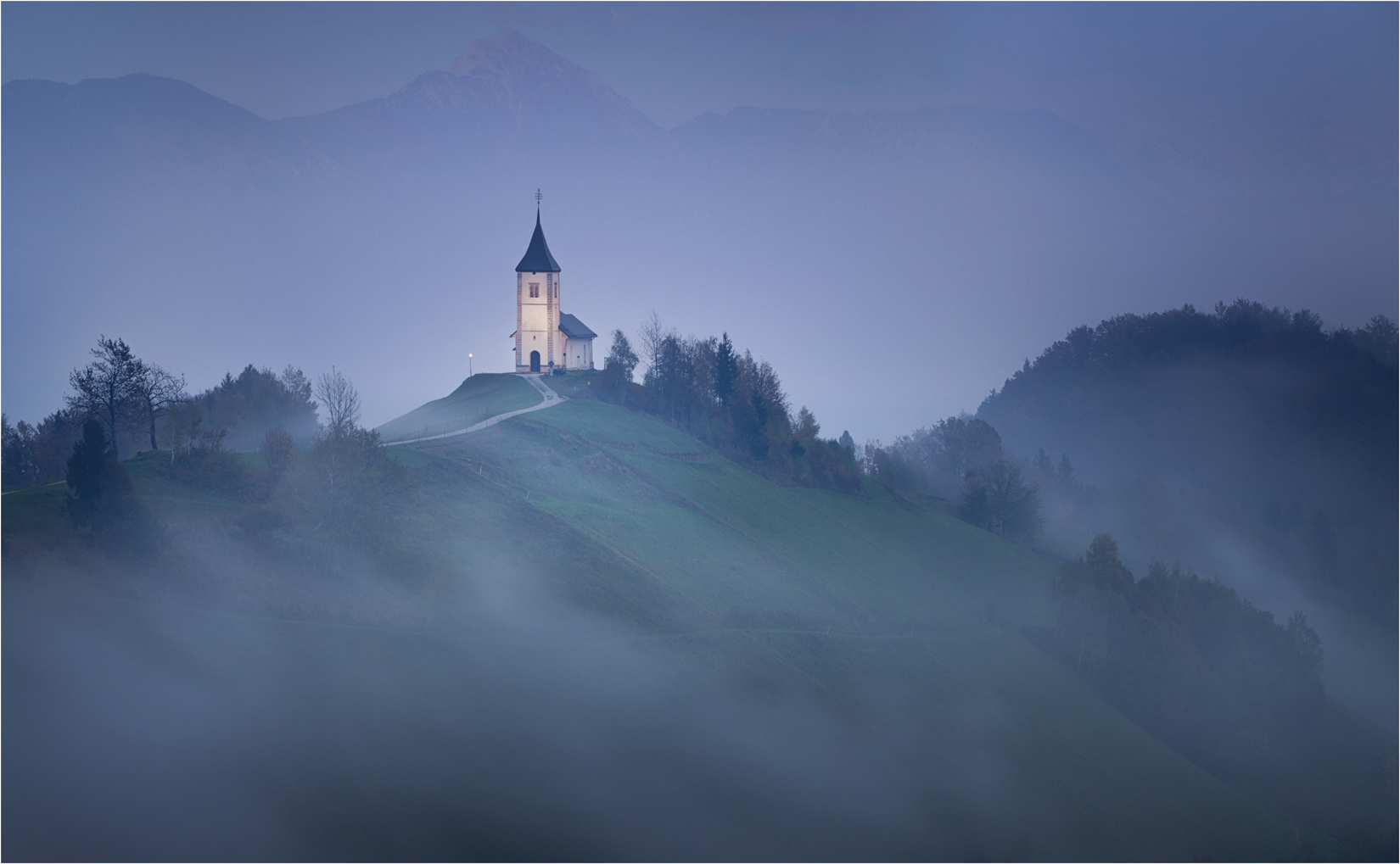 Misty Morning At Jamnik Church