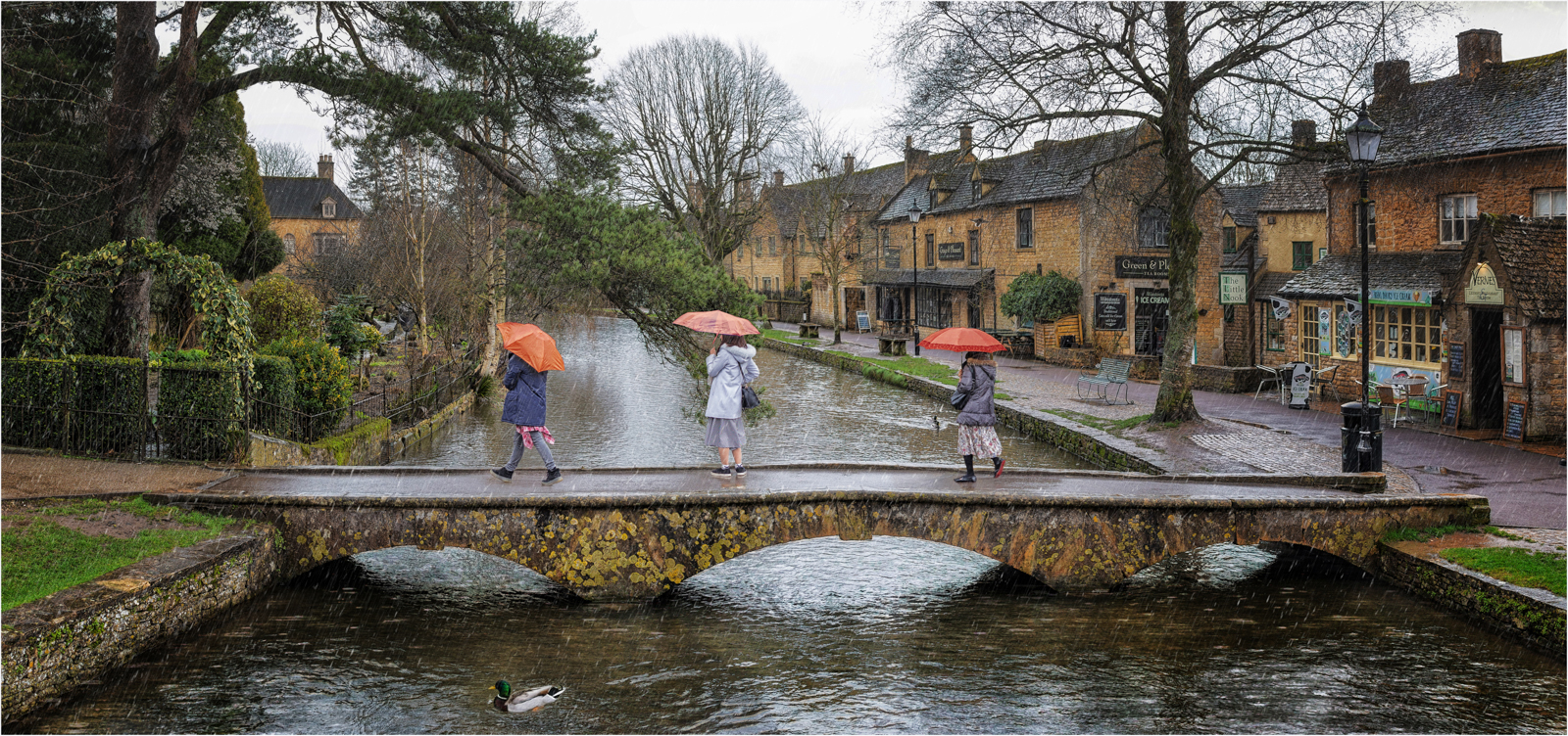 Brollies On The Bridge — Score: 15 pts