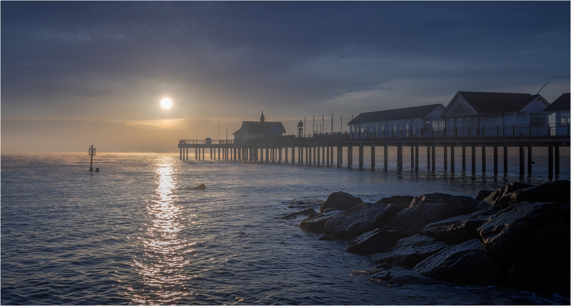 Misty Morning At Southwold Pier — Score: 20 pts