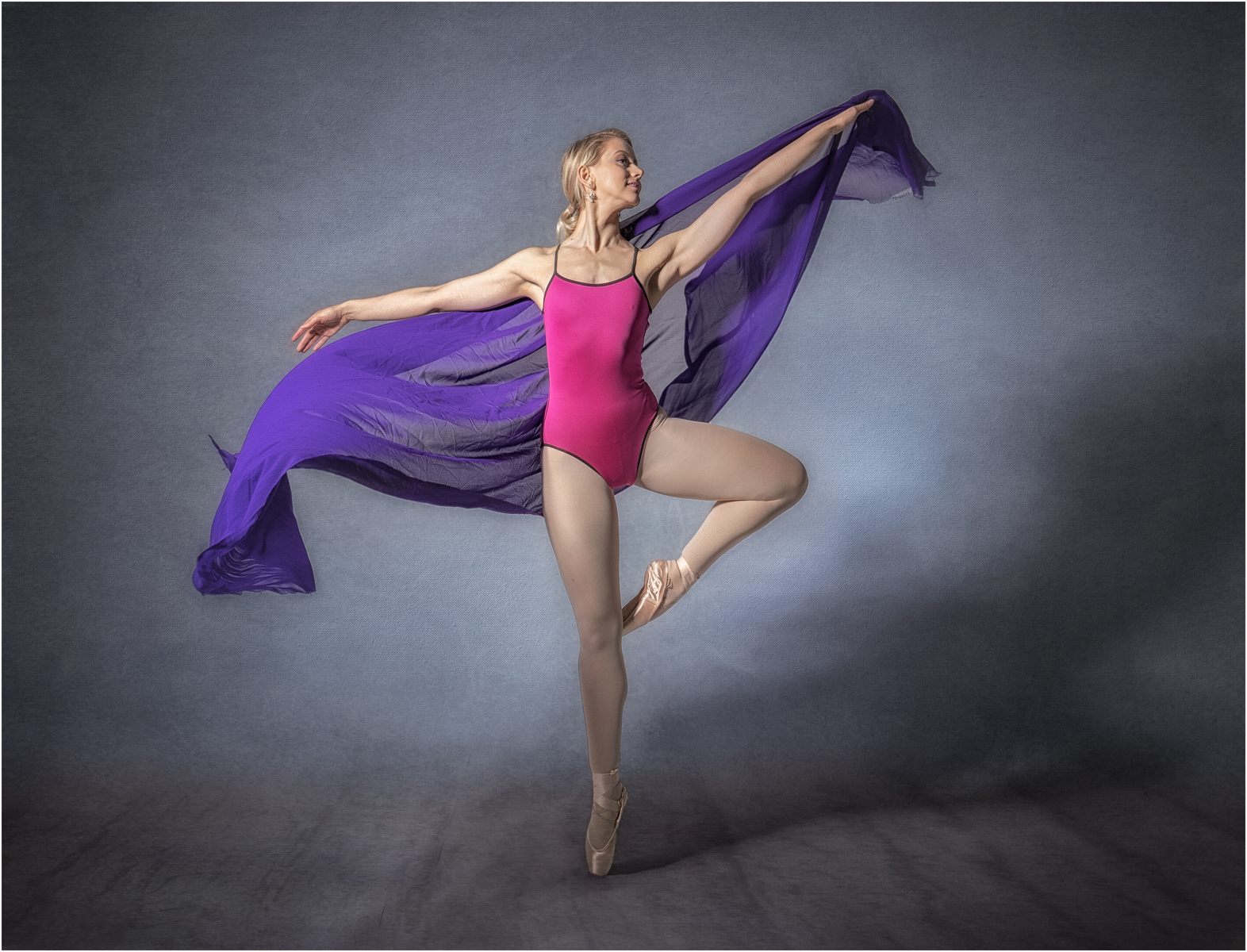 Pink And Purple Pirouette
