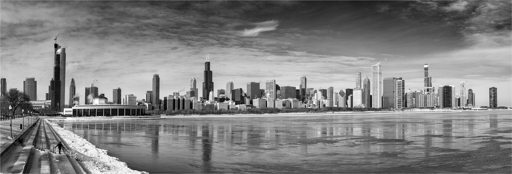 Chicago Skyline From The Adler Planetarium