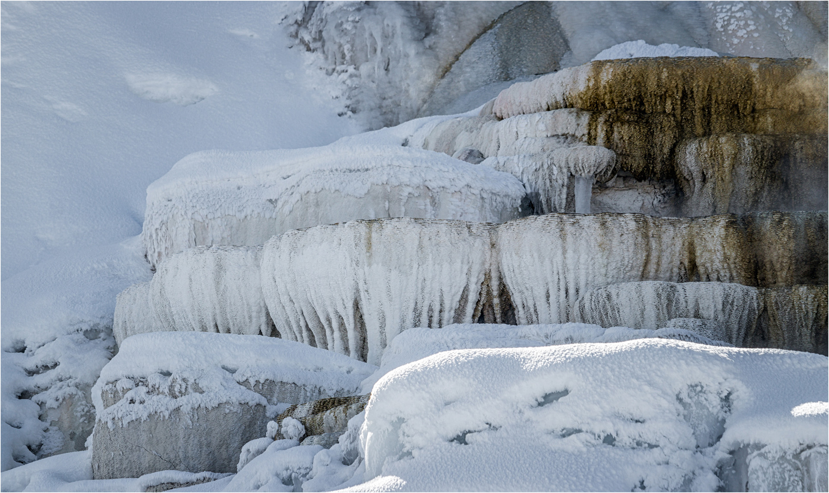 Palette Spring Close-Up, Mammoth Hot Springs