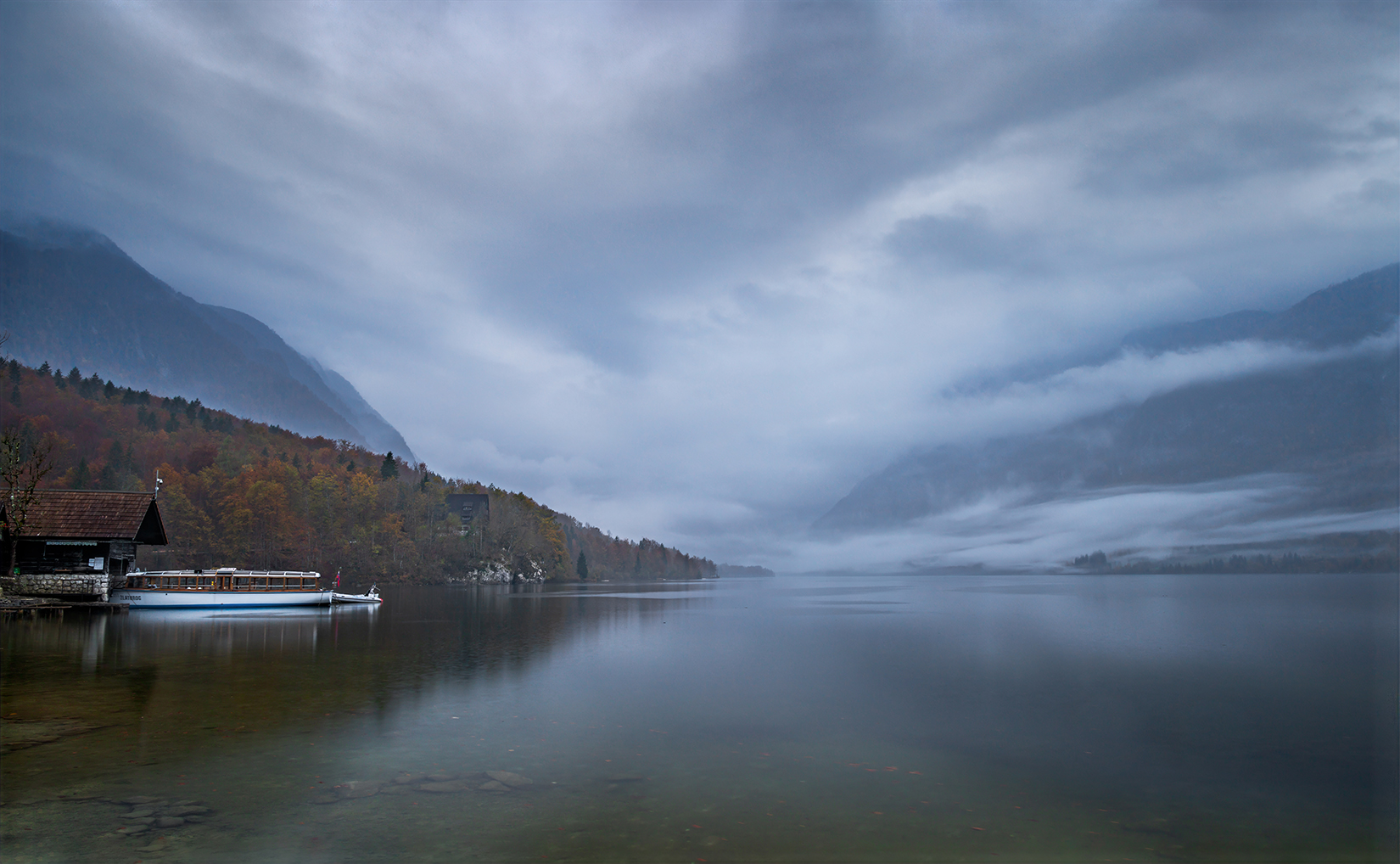 Evening Cloud At Lake Bohinj