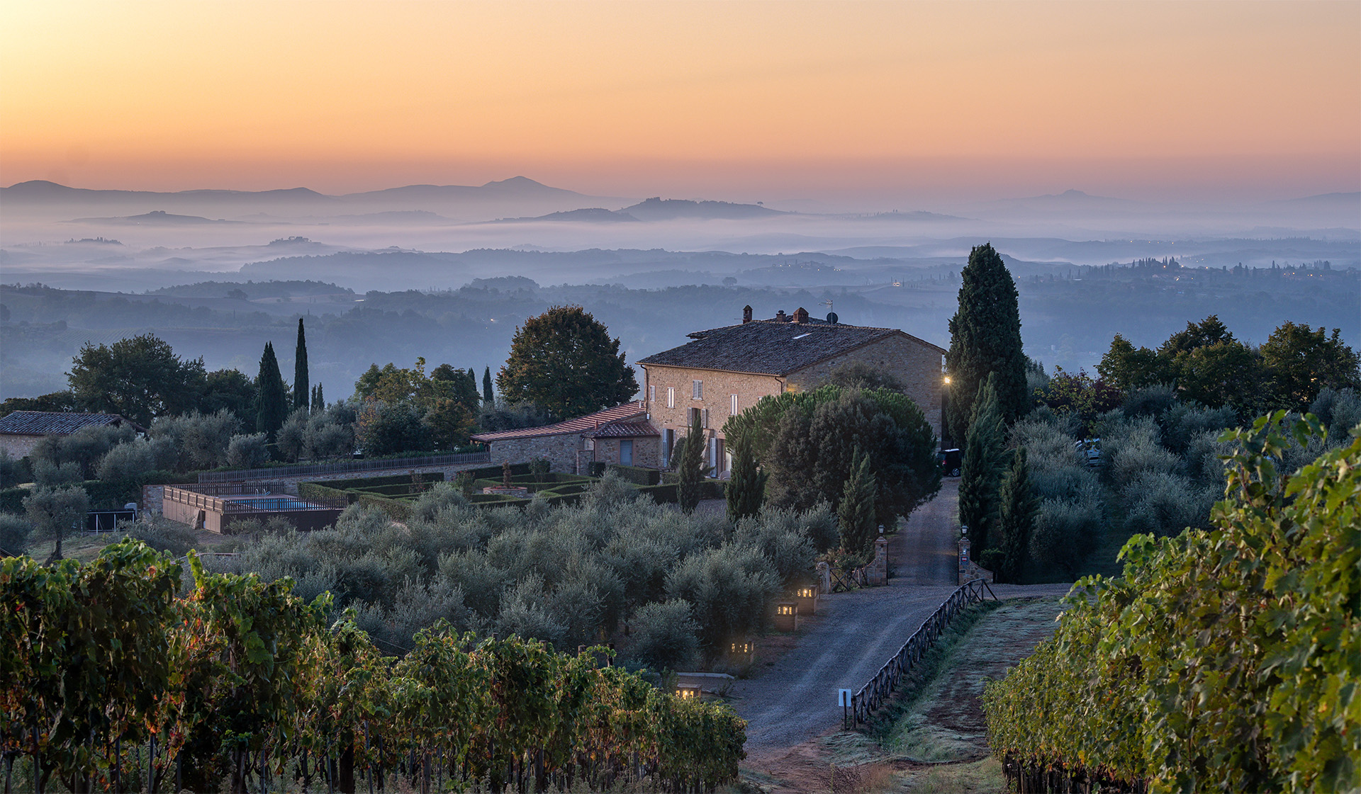 Sunrise at Borgo Argiano