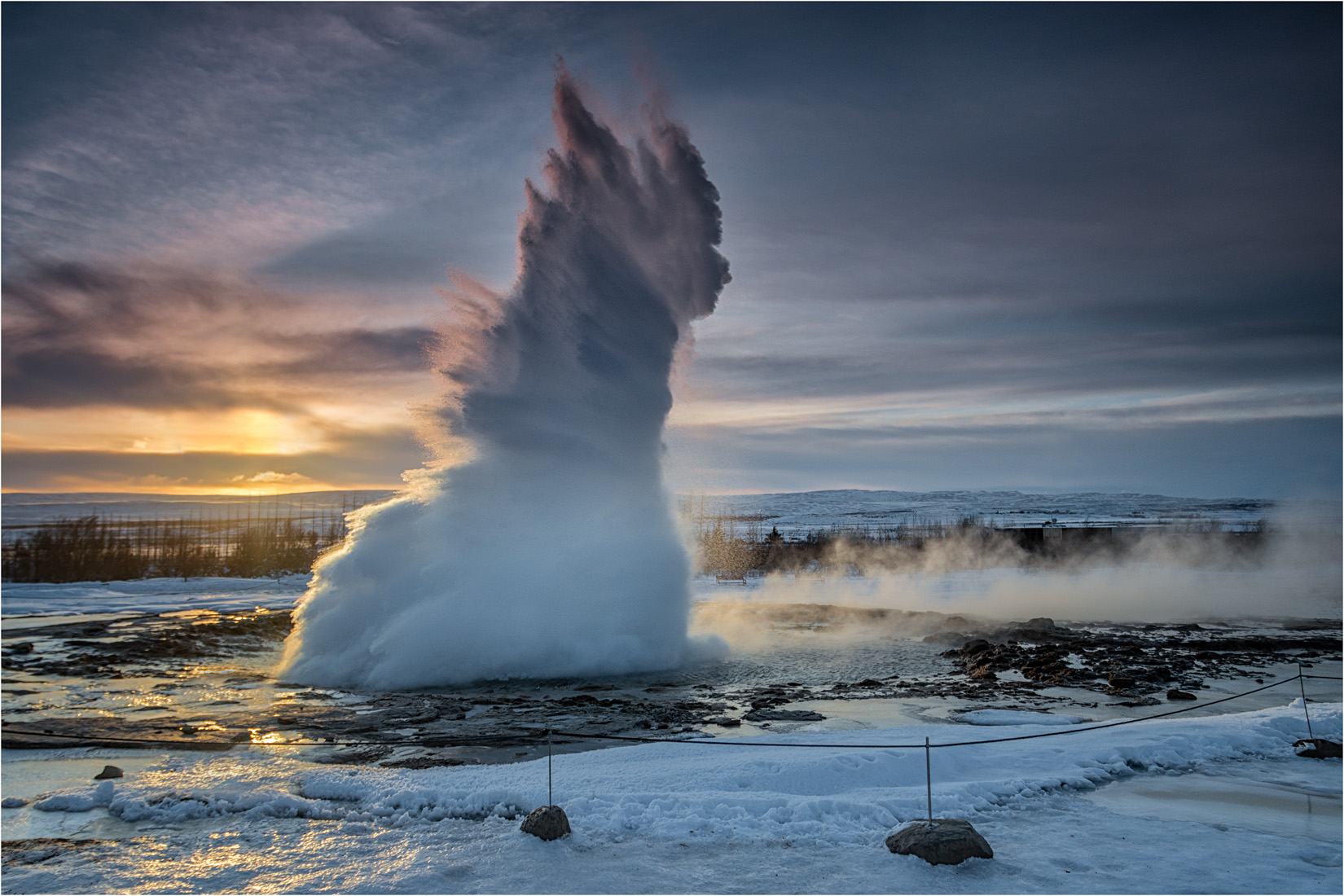 Strokkur In Morning Light