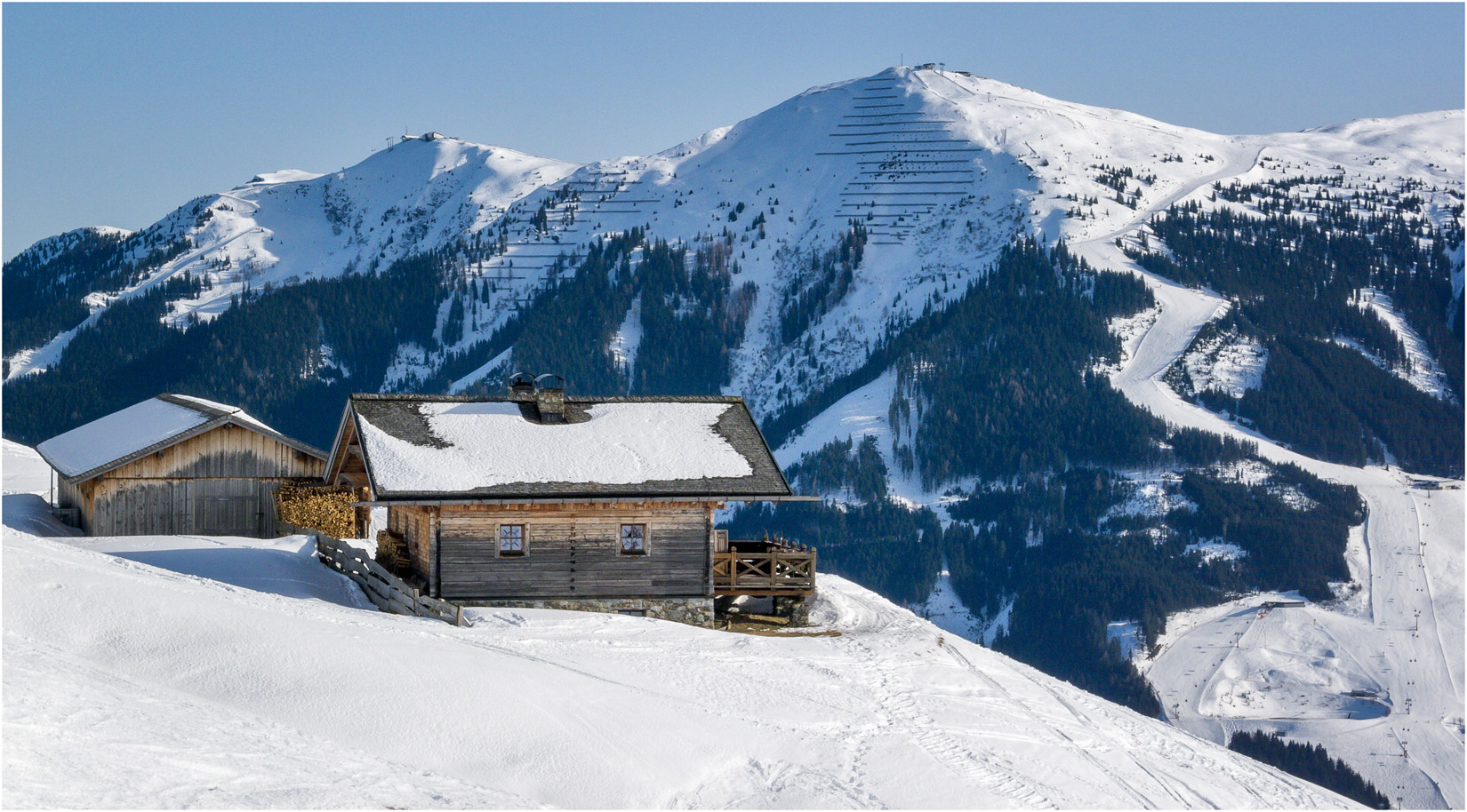 Mountain Hut Above Hinterglemm